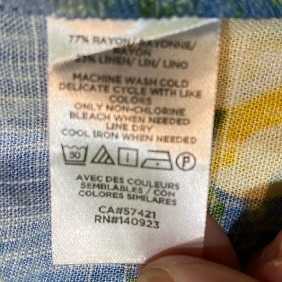 Loft Lemon Tiered Swing Dress Size - Picture 8 of 11